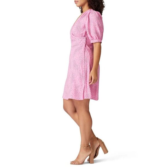 KATE SPADE 0 New Meadow Faux Wrap Dress in Pink Floral NWOT - Picture 5 of 13
